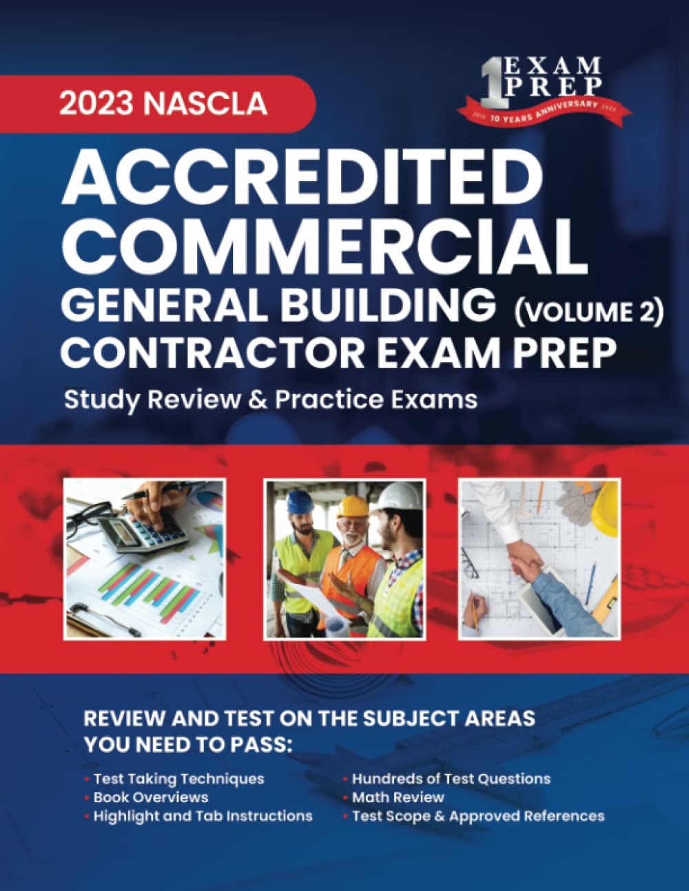 Foto 1 | 2023 Nascla Commercial General Building Contractor Exam Prep: Volume 2: Study Review & Practice Exams - Venta Intern