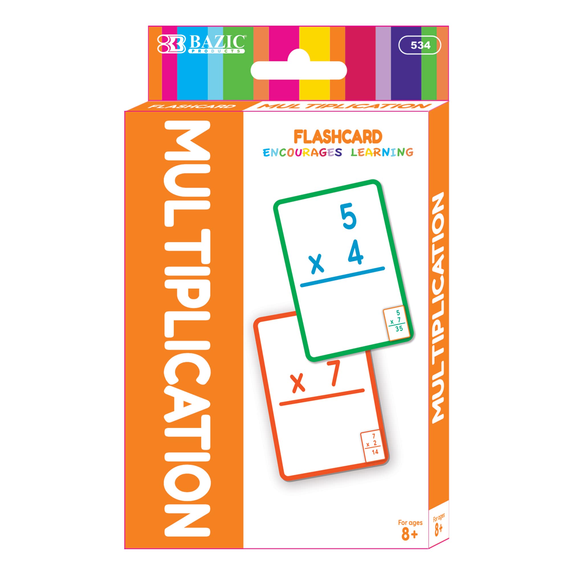 Foto 2 pulgar | Tarjetas Didácticas De Multiplicación Bazic (36 Unidades Por Paquete), Caja De 24 - Venta Internacional.