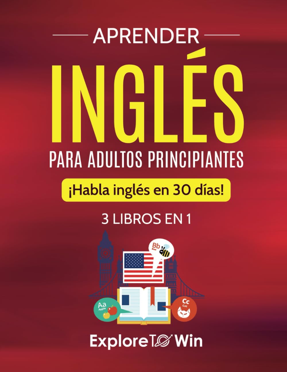 Foto 2 pulgar | Aprendizaje De Inglés Para Adultos Principiantes: 3 Libros En 1 A 30 Días - Venta Internacional.