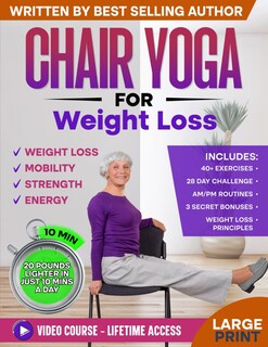 Foto 1 | Libro De Ejercicios De Yoga En Silla Para Personas Mayores Que Pierden Peso Y Tonifican - Venta Internacional.