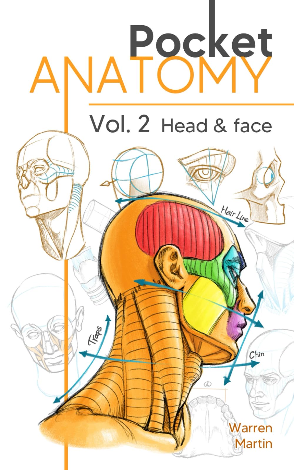 Foto 2 pulgar | Book Pocket Anatomy Vol.2: Manual De Dibujo De Cabezas Y Rostros - Venta Internacional.