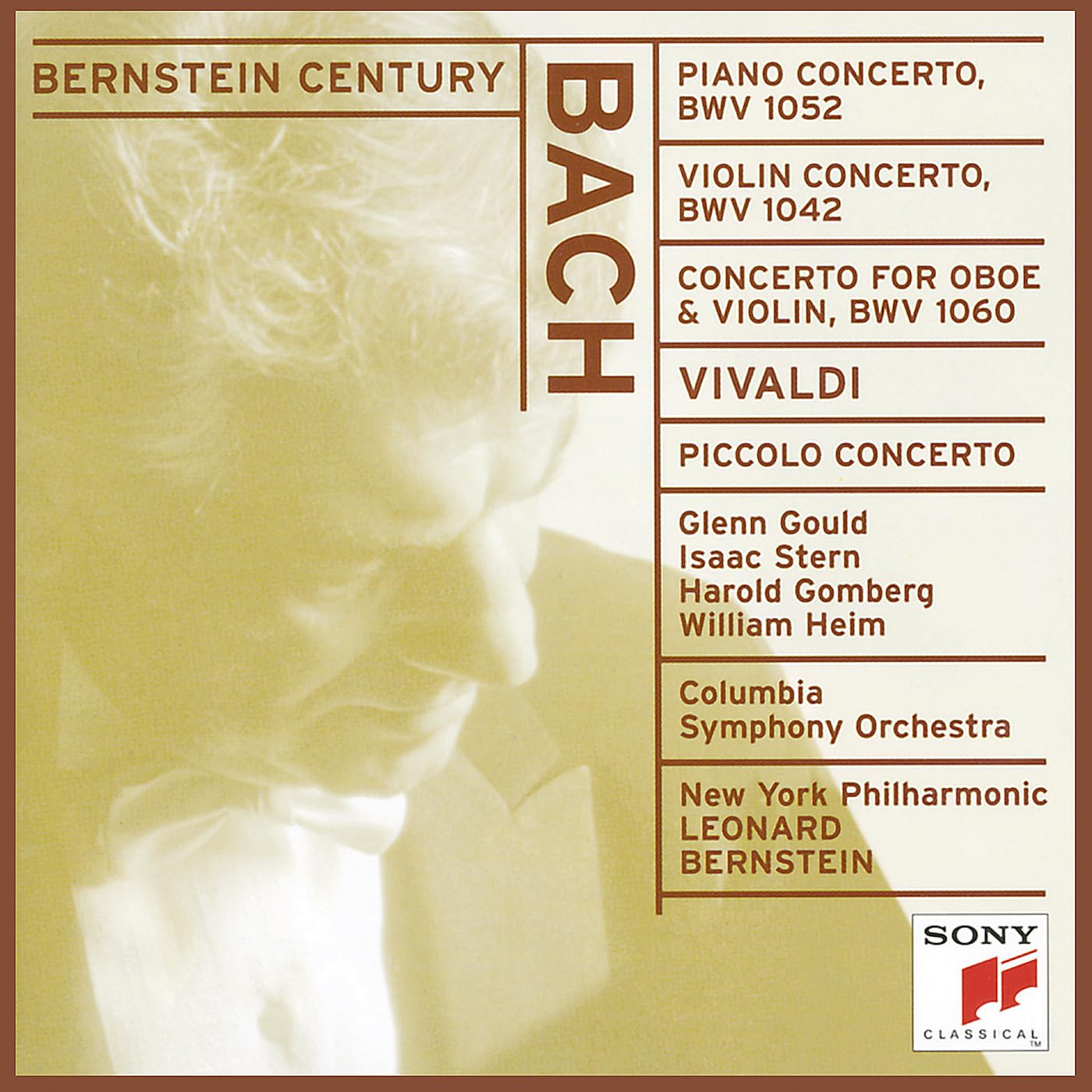 Foto 2 pulgar | Cd Sony Bernstein Century: Bach Y Vivaldi: Conciertos - Venta Internacional.