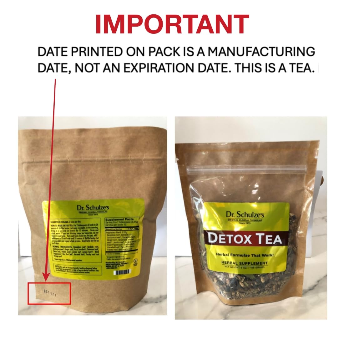 Foto 3 pulgar | Tónico Herbal Multiusos Detox Tea Dr. Schulze's, 180 Ml - Venta Internacional.