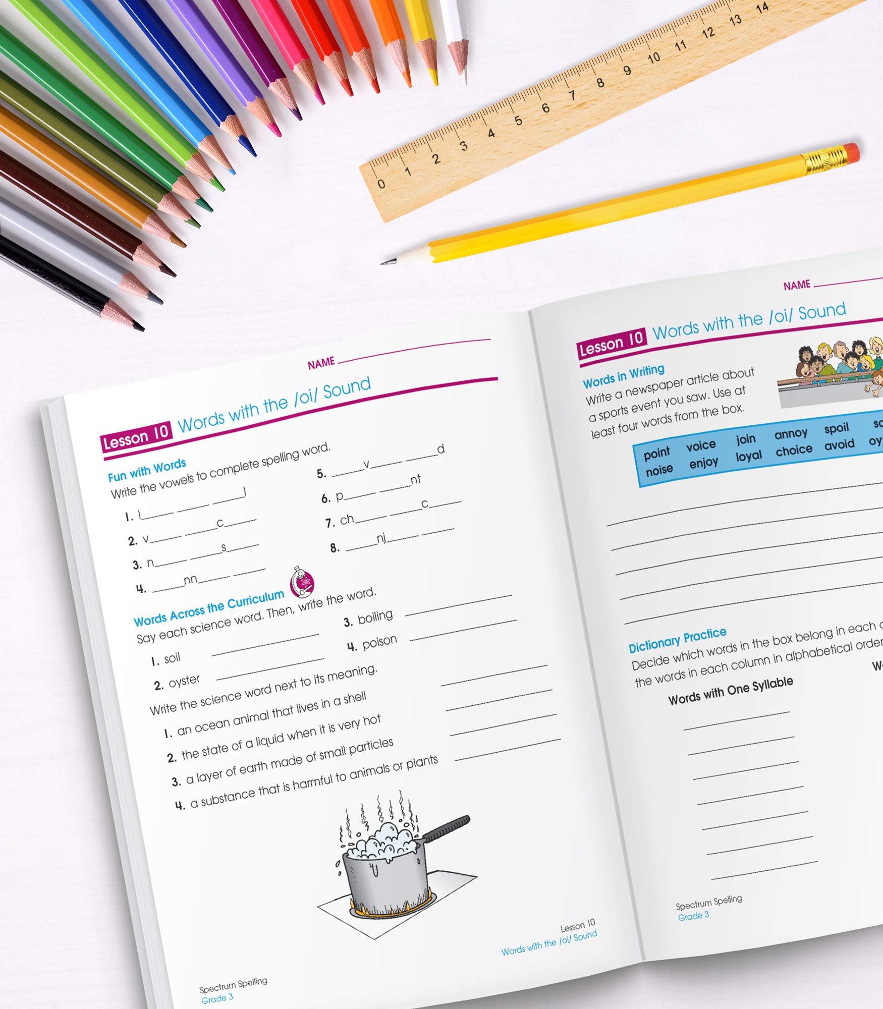 Foto 6 pulgar | Cuaderno De Ortografía Spectrum De Tercer Grado Para Niños De 8 A 9 Años Con Diccionario - Venta Internacional.