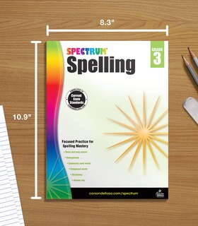 Foto 7 | Cuaderno De Ortografía Spectrum De Tercer Grado Para Niños De 8 A 9 Años Con Diccionario - Venta Internacional.