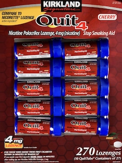 Foto 1 | Pastillas De Nicotina Polacrilex Kirkland Signature Quit 4 Cherry - Venta Internacional.