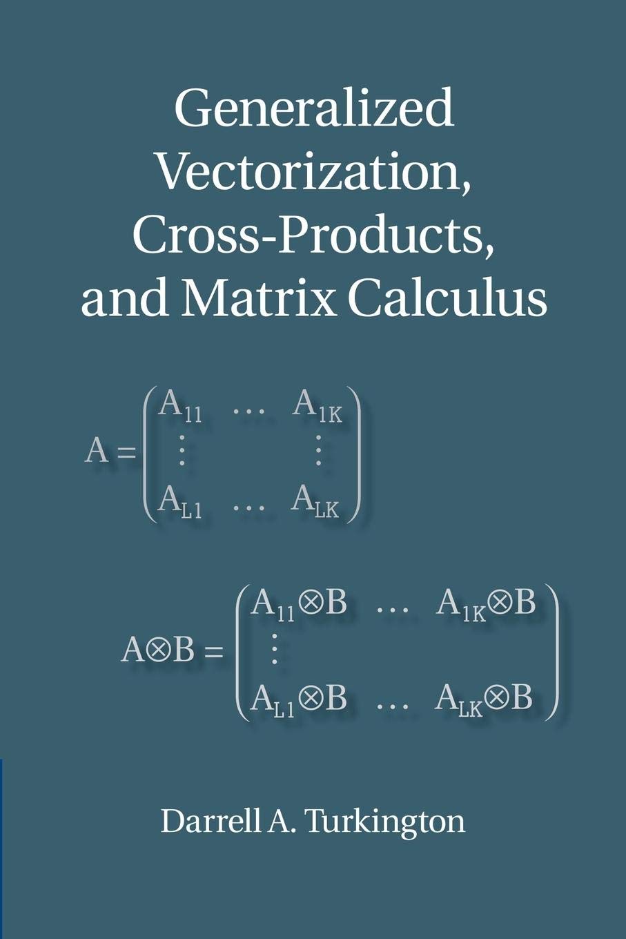 Foto 2 pulgar | Libro Vectorización Generalizada, Productos Cruzados Y Cálculo Matricial - Venta Internacional.