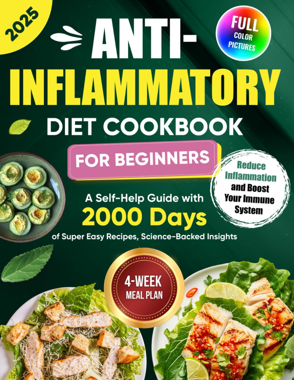 Foto 2 pulgar | Libro De Cocina Dieta Antiinflamatoria Para Principiantes Con Receta De 2000 - Venta Internacional.