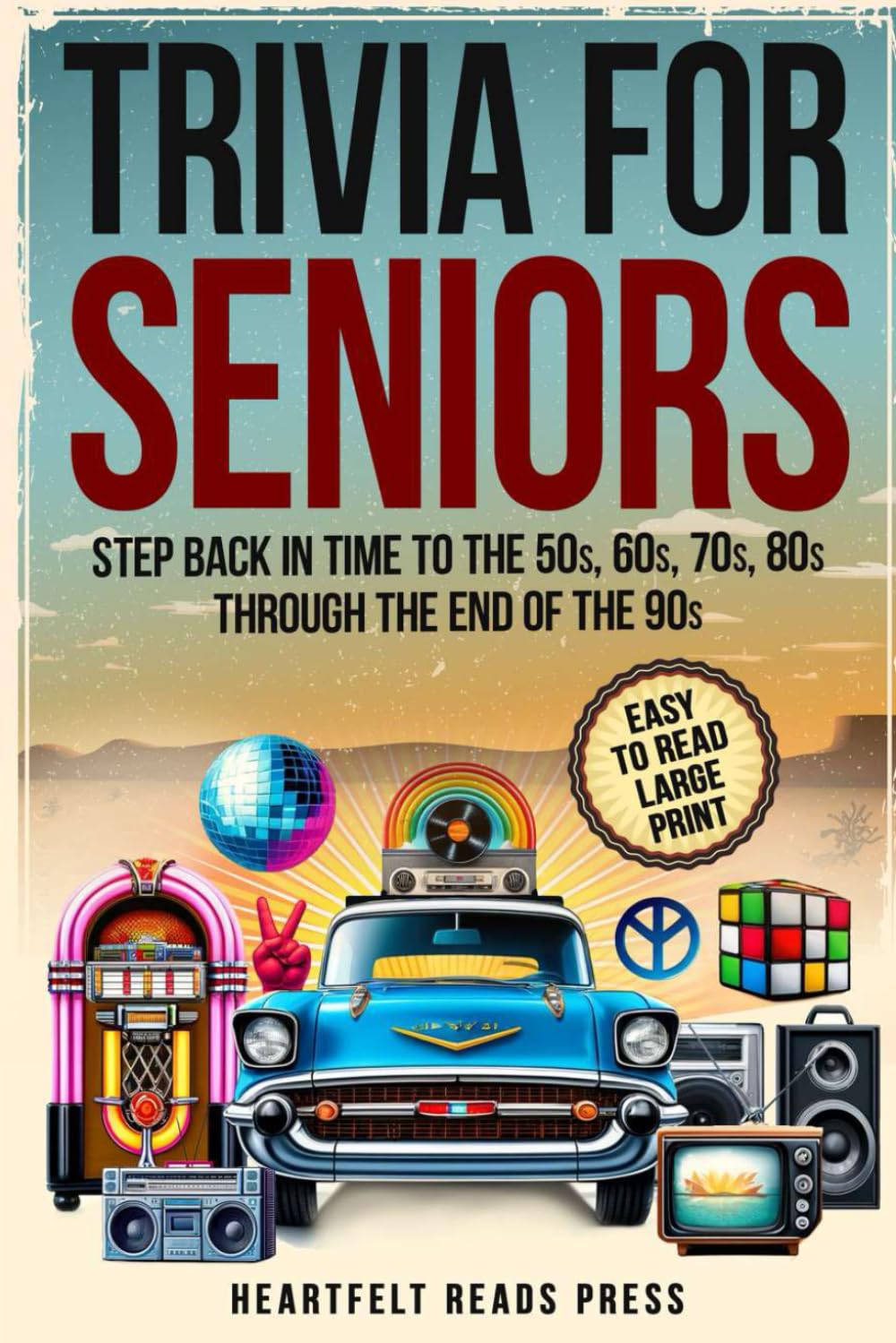 Foto 1 | Libro De Trivia Para Personas Mayores: Letra Grande, Retroceda En El Tiempo - Venta Internacional.