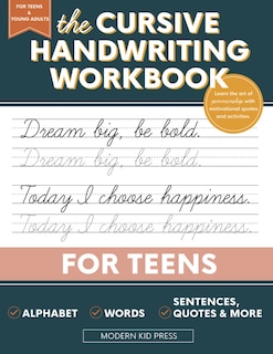 Foto 1 | Cuaderno De Trabajo De Escritura Cursiva Genérica Para Adolescentes Con Comillas - Venta Internacional.