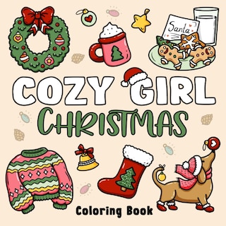 Foto 1 | Libro Para Colorear Cozy Girl Christmas, Diseños Atrevidos Y Fáciles - Venta Internacional.