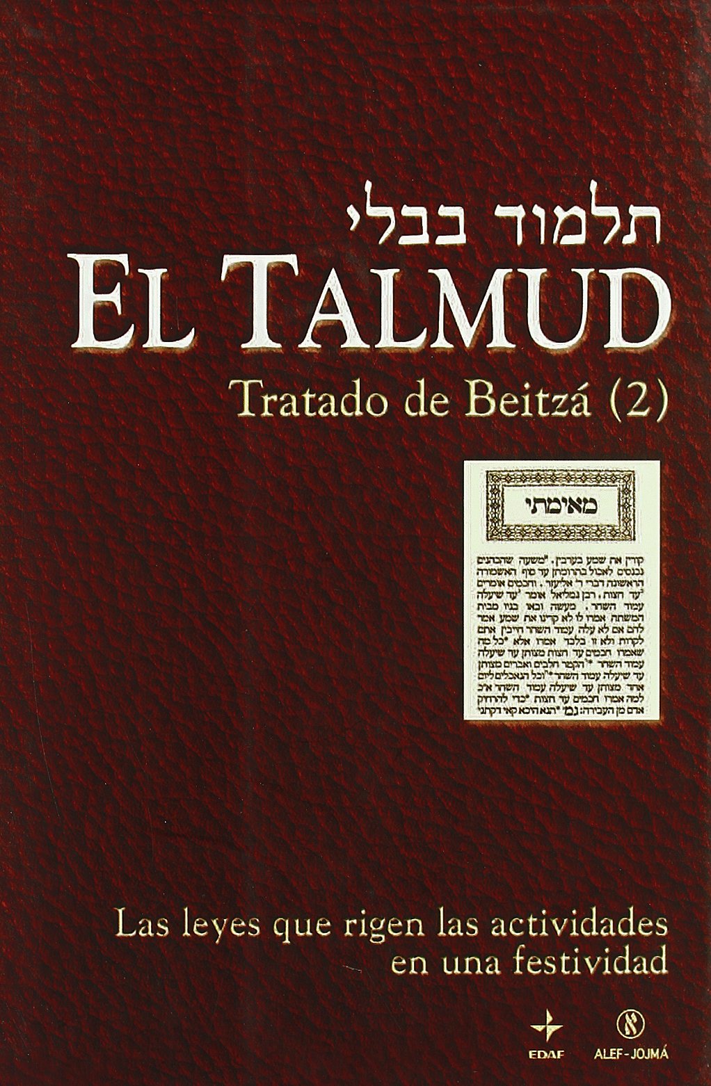 Foto 2 pulgar | Libro El Talmud: Tratado De Beitzá 2 - Venta Internacional.