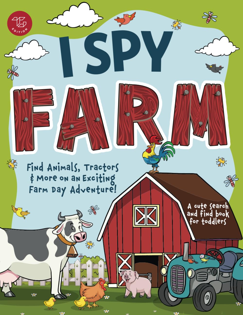 Foto 2 pulgar | Book I Spy Farm Encuentra Animales, Tractores Y Más Para Niños Pequeños - Venta Internacional.