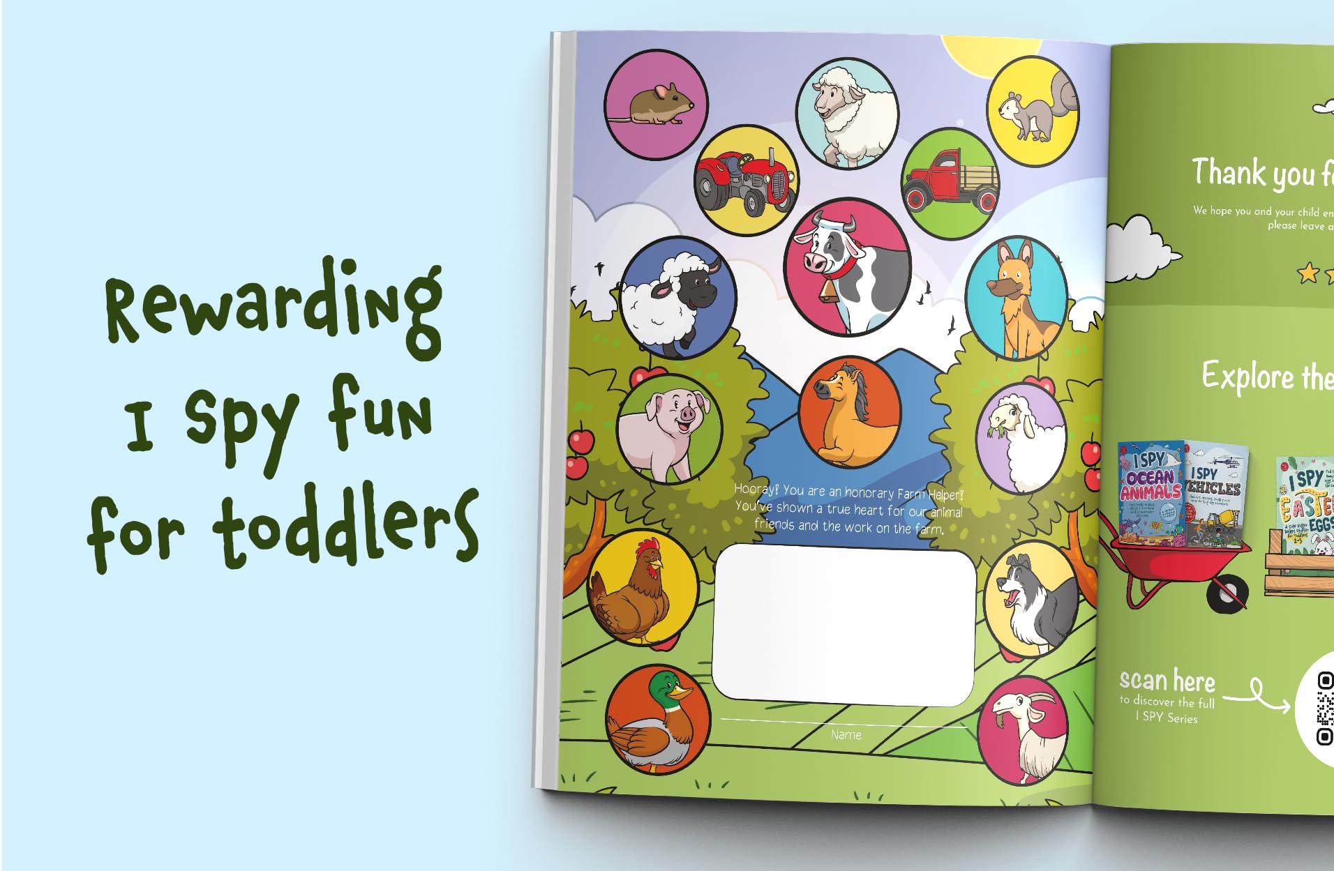 Foto 7 pulgar | Book I Spy Farm Encuentra Animales, Tractores Y Más Para Niños Pequeños - Venta Internacional.
