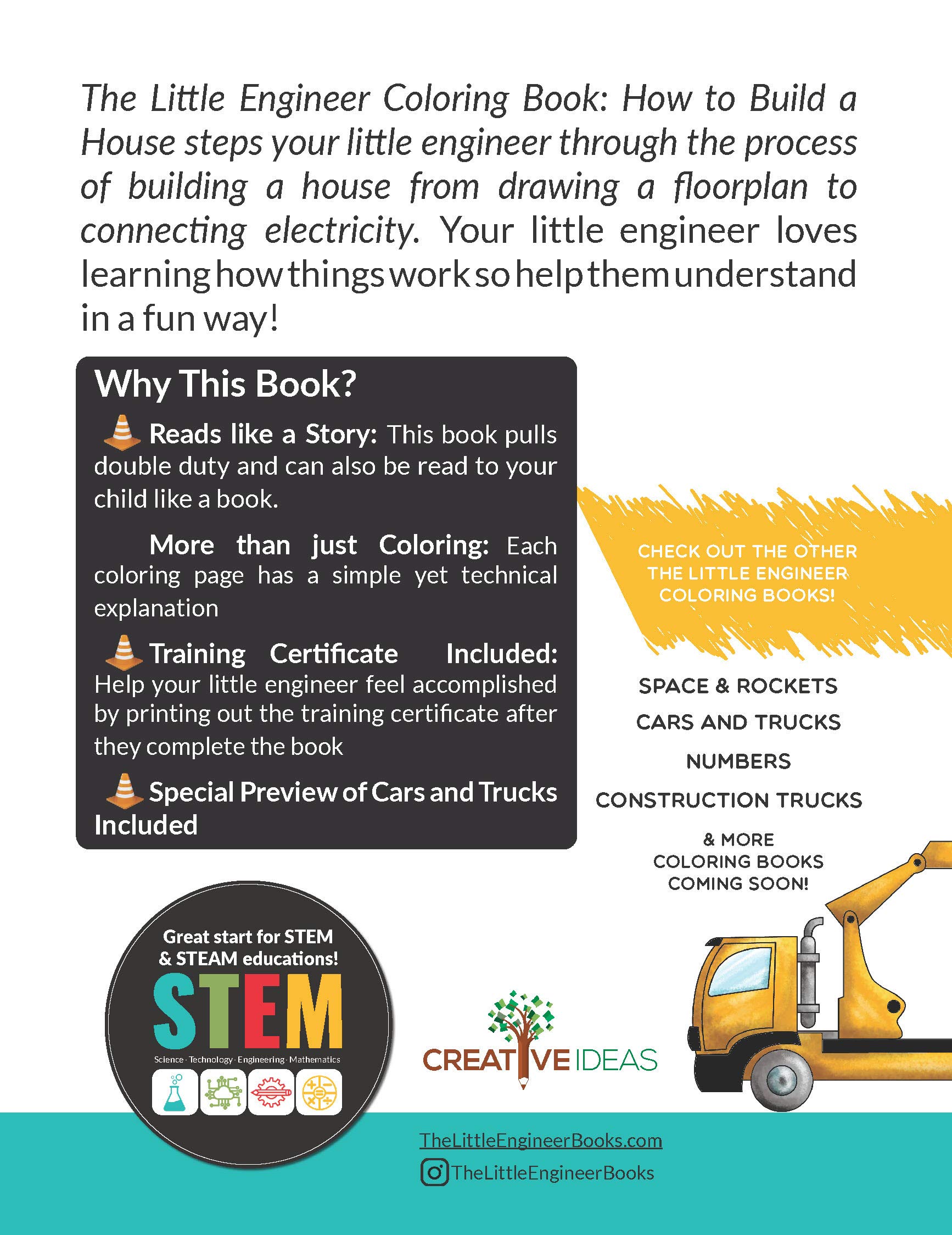 Foto 2 | Libro Para Colorear El Pequeño Ingeniero Cómo Construir Una Casa Para Niños - Venta Internacional.