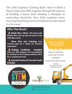 Foto 2 | Libro Para Colorear El Pequeño Ingeniero Cómo Construir Una Casa Para Niños - Venta Internacional.