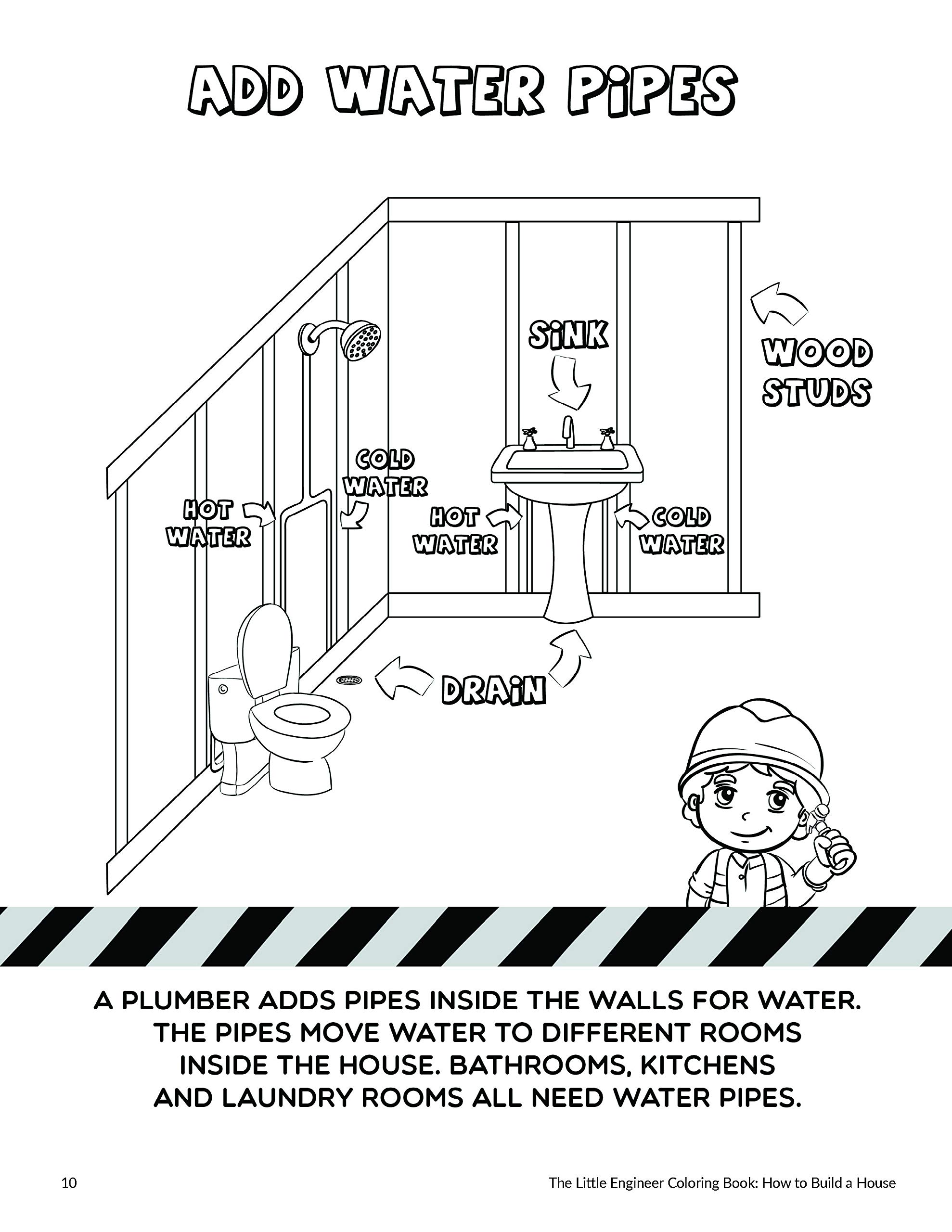 Foto 6 pulgar | Libro Para Colorear El Pequeño Ingeniero Cómo Construir Una Casa Para Niños - Venta Internacional.