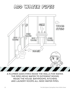 Foto 5 | Libro Para Colorear El Pequeño Ingeniero Cómo Construir Una Casa Para Niños - Venta Internacional.