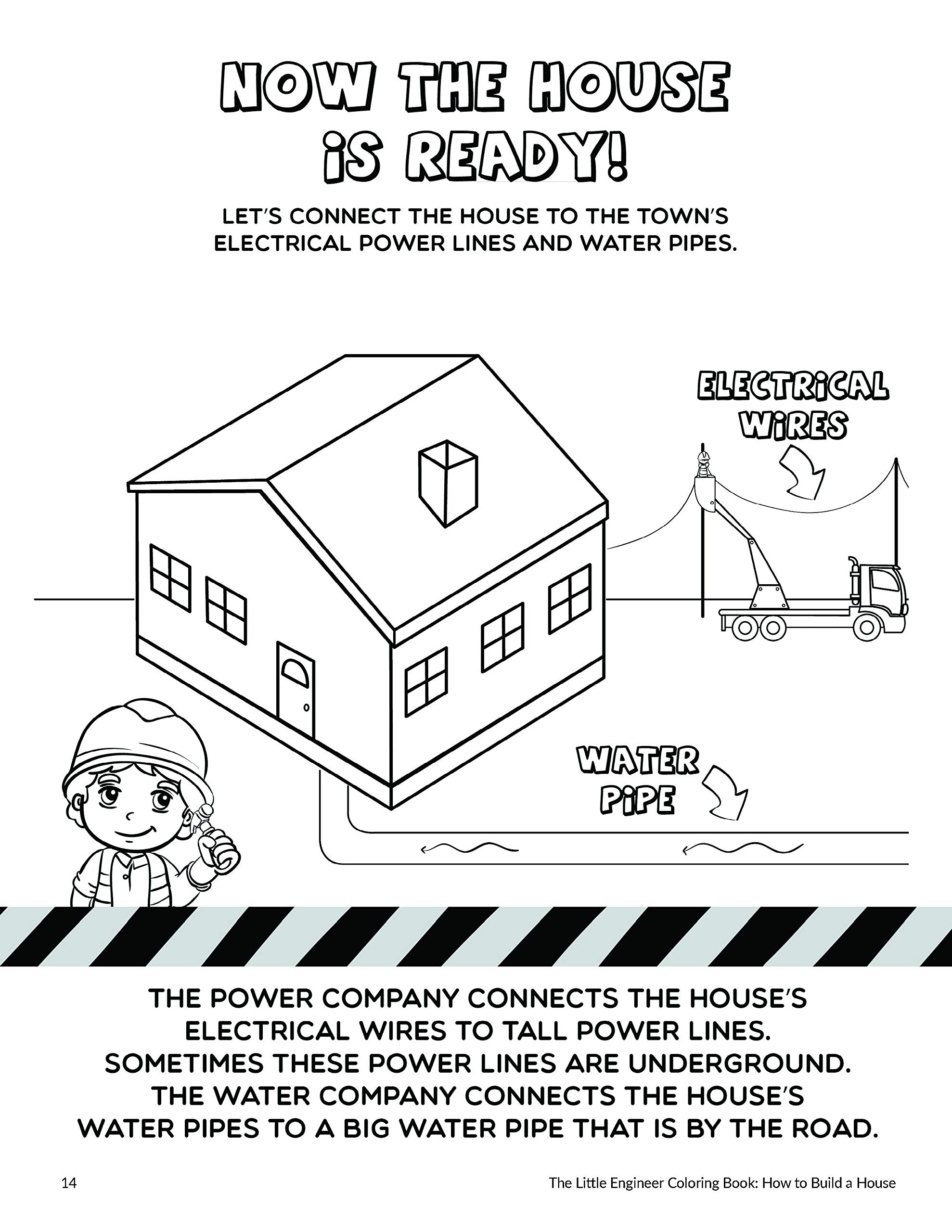 Foto 7 pulgar | Libro Para Colorear El Pequeño Ingeniero Cómo Construir Una Casa Para Niños - Venta Internacional.