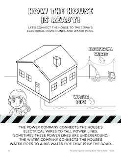Foto 6 | Libro Para Colorear El Pequeño Ingeniero Cómo Construir Una Casa Para Niños - Venta Internacional.