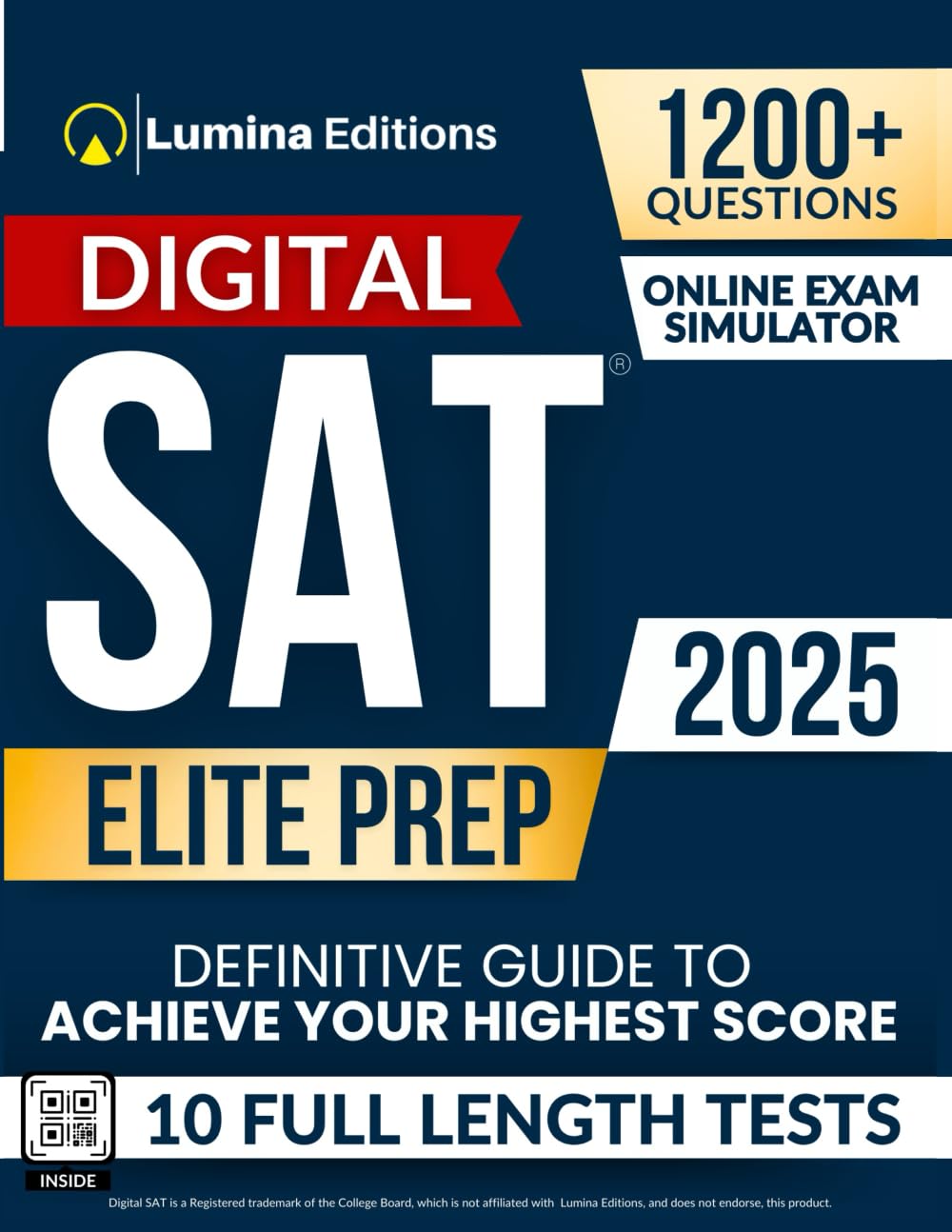 Foto 2 pulgar | 10 Pruebas Completas De Digital Sat Elite Prep Lumina Editions - Venta Internacional.