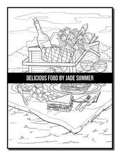 Foto 2 | Libro De Colorear Para Adultos Delicious Food Decadent Postres - Venta Internacional.