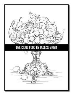 Foto 4 | Libro De Colorear Para Adultos Delicious Food Decadent Postres - Venta Internacional.
