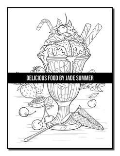 Foto 5 | Libro De Colorear Para Adultos Delicious Food Decadent Postres - Venta Internacional.