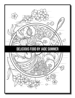 Foto 6 | Libro De Colorear Para Adultos Delicious Food Decadent Postres - Venta Internacional.