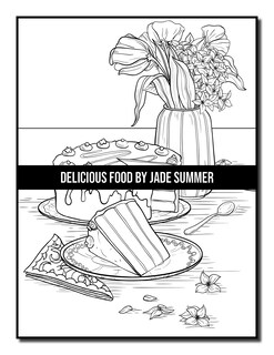 Foto 7 | Libro De Colorear Para Adultos Delicious Food Decadent Postres - Venta Internacional.