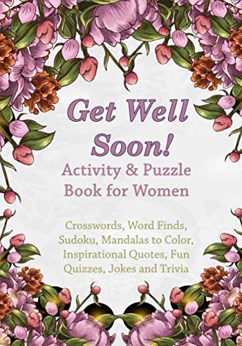 Foto 2 pulgar | Libro De Actividades Y Rompecabezas Get Well Soon Para Mujeres - Venta Internacional.