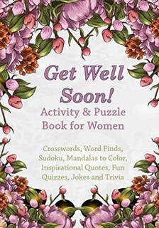 Foto 1 | Libro De Actividades Y Rompecabezas Get Well Soon Para Mujeres - Venta Internacional.