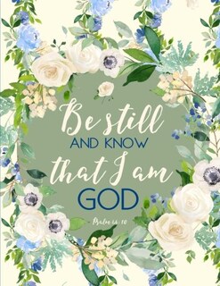 Foto 1 | Salmo 46:10 Quédate Quieto Y Reconoce Que Soy Dios: Cuaderno De Flores (diario, Libro De Composición - Venta Intern