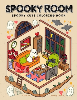 Foto 1 | Libro Para Colorear Spooky Room Spooky Cute Para Adultos Y Adolescentes - Venta Internacional.