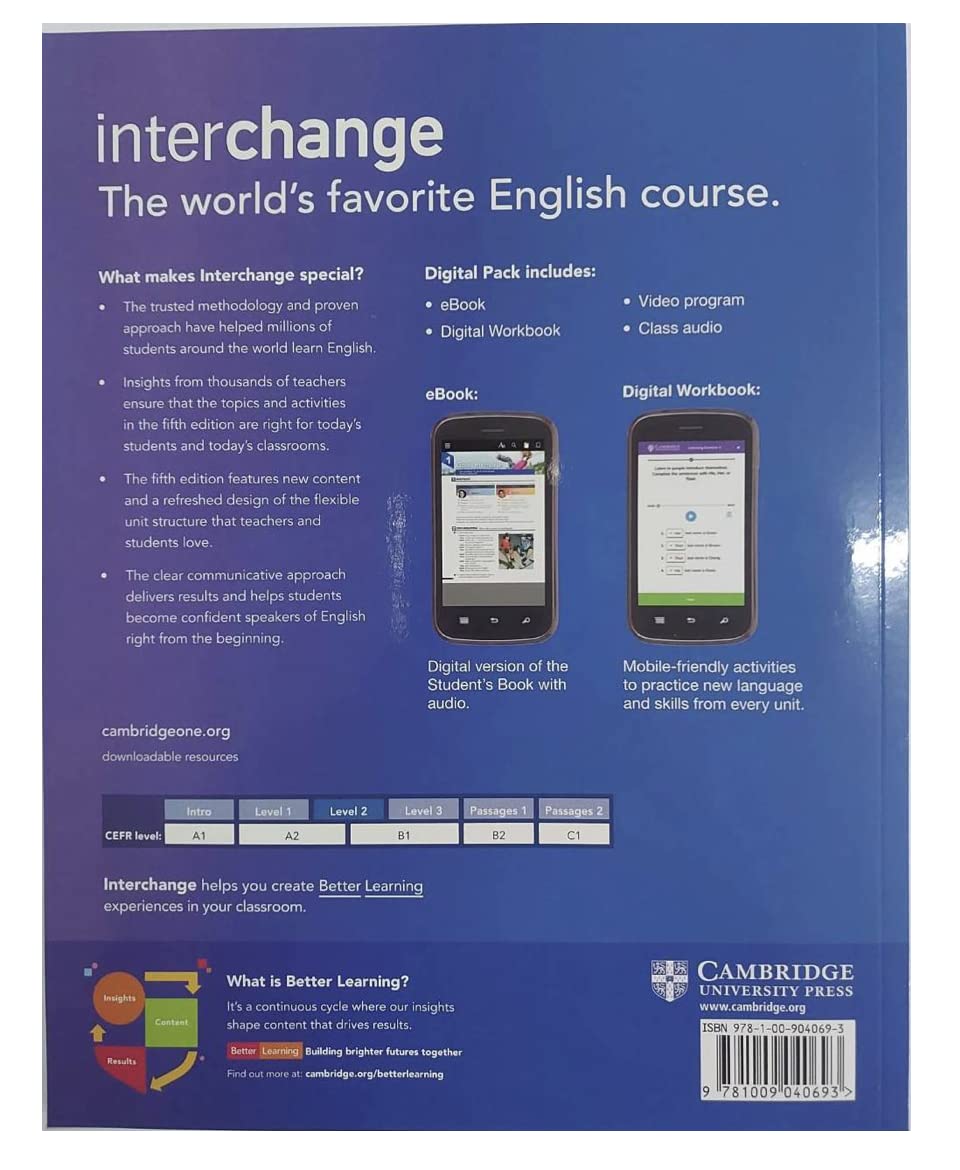 Foto 3 pulgar | Libro Genérica Interchange Para Estudiantes De Nivel 2 Con Paquete Digital - Venta Internacional.