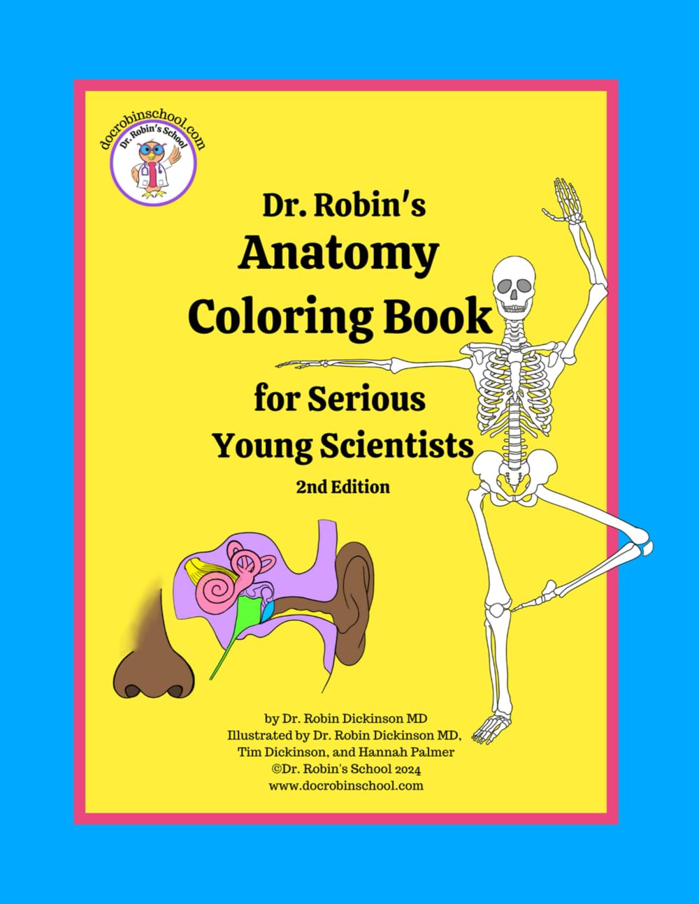 Foto 2 pulgar | Libro Para Colorear La Anatomía Del Dr. Robin Para Jóvenes Científicos Serios - Venta Internacional.