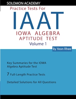 Foto 1 | Reserve Las Pruebas De Práctica Del Iaat De Solomon Academy Para El Álgebra De Iowa - Venta Internacional.