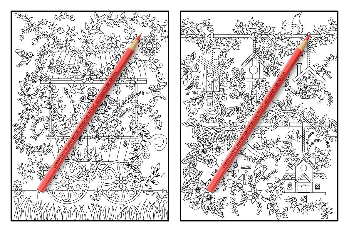 Foto 6 pulgar | Libro Para Colorear Genérica Hidden Garden Para Adultos - Venta Internacional.