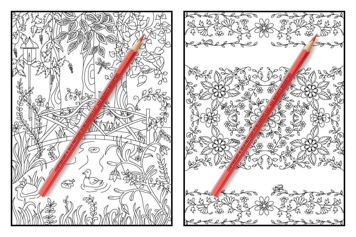 Foto 6 | Libro Para Colorear Genérica Hidden Garden Para Adultos - Venta Internacional.