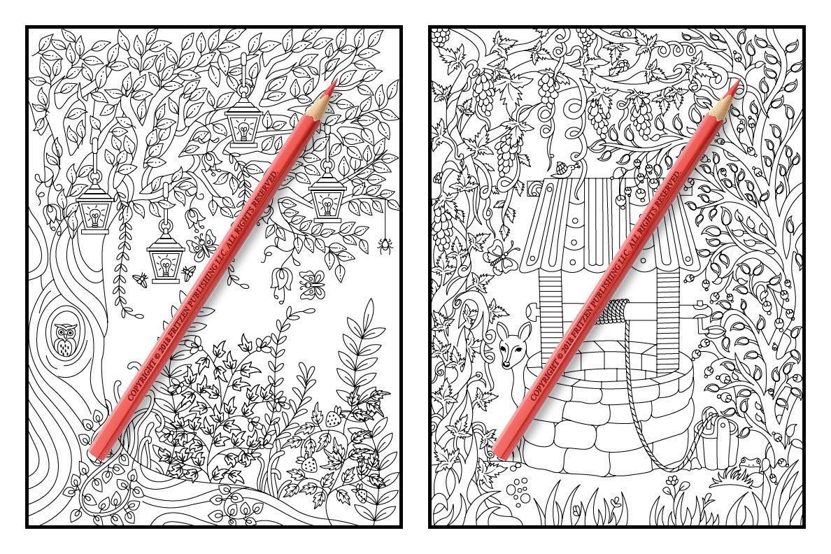 Foto 8 pulgar | Libro Para Colorear Genérica Hidden Garden Para Adultos - Venta Internacional.