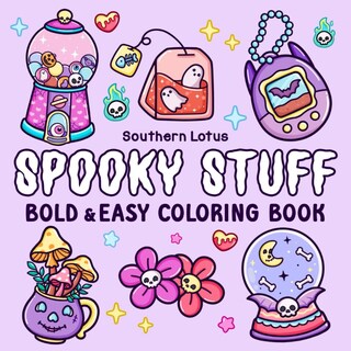 Foto 1 | Libro Para Colorear Spooky Stuff Para Adultos Y Adolescentes - Venta Internacional.