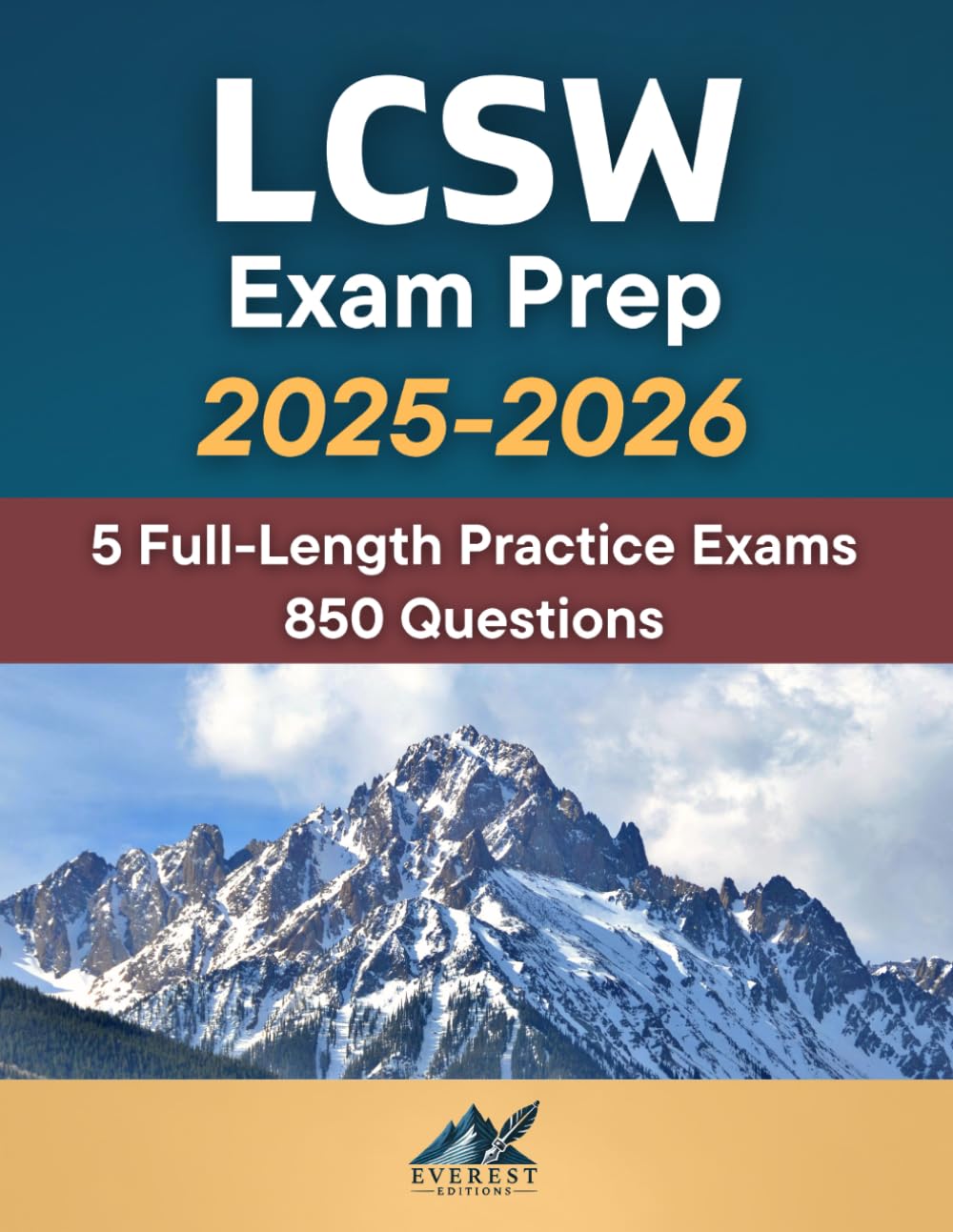 Foto 1 | Guía De Estudio Aswb De Preparación Para El Examen Lcsw Con 5 Exámenes De Práctica Y 850 Q - Venta Internacional.
