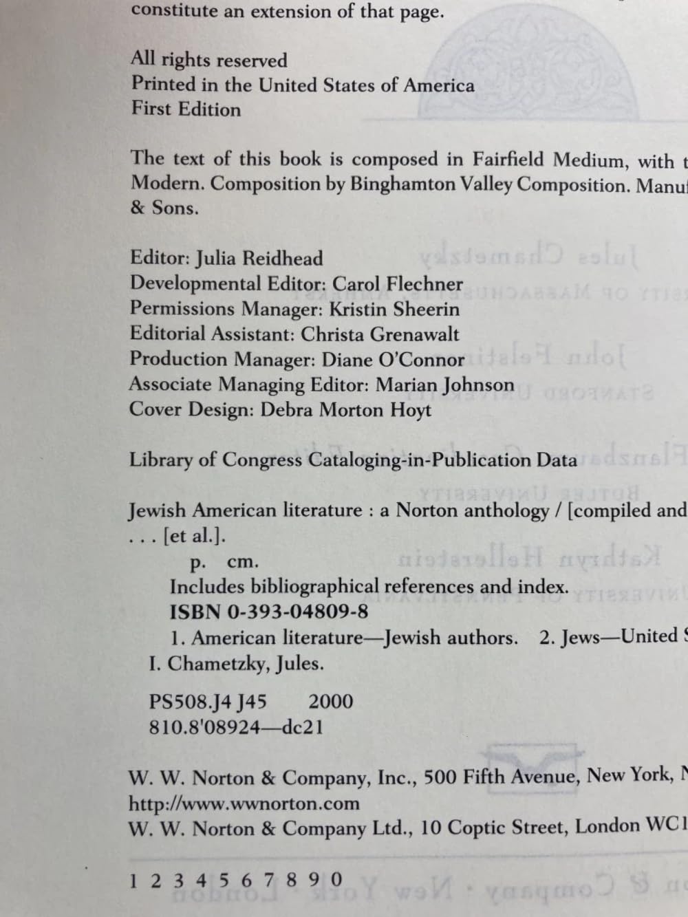 Foto 5 pulgar | Libro Literatura Judía Estadounidense: Una Antología De Norton - Venta Internacional.