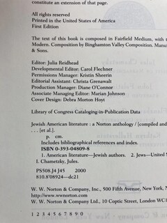 Foto 4 | Libro Literatura Judía Estadounidense: Una Antología De Norton - Venta Internacional.