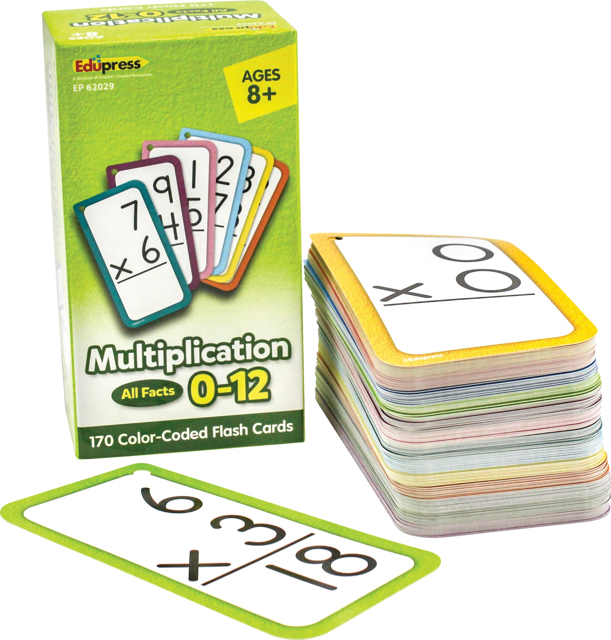 Tarjetas Didácticas De Multiplicación Edupress Todos Los Datos Del 0 Al 12 - Venta Internacional. $792