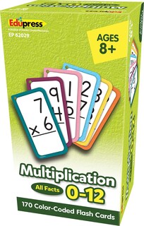 Foto 5 | Tarjetas Didácticas De Multiplicación Edupress Todos Los Datos Del 0 Al 12 - Venta Internacional.