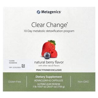 Foto 1 | Programa De Desintoxicación Metabólica De 10 Días De Metagenics Clear Change - Venta Internacional.