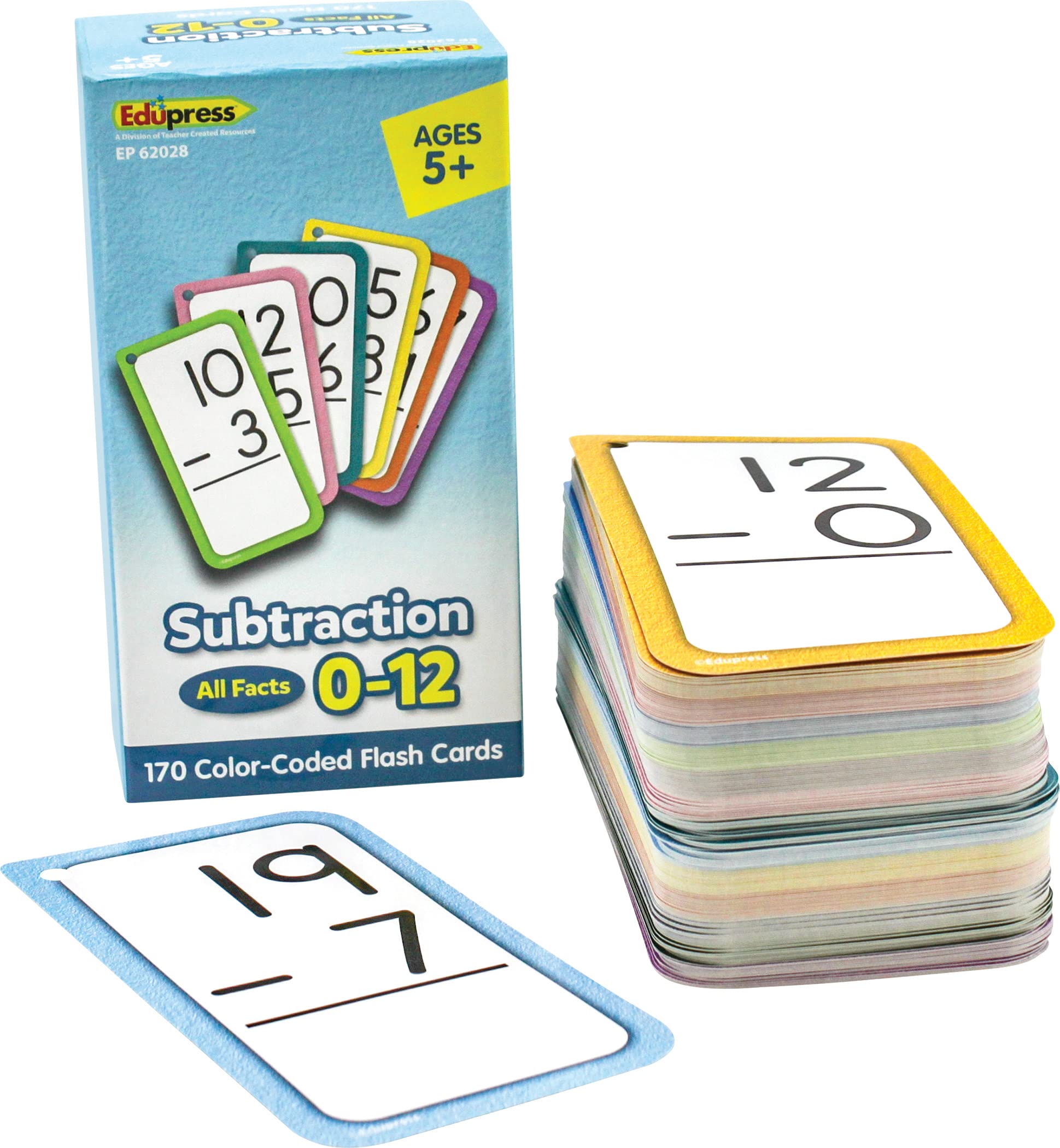Foto 2 pulgar | Tarjetas Didácticas De Resta Edupress™ Todos Los Datos Del 0 Al 12 - Venta Internacional.
