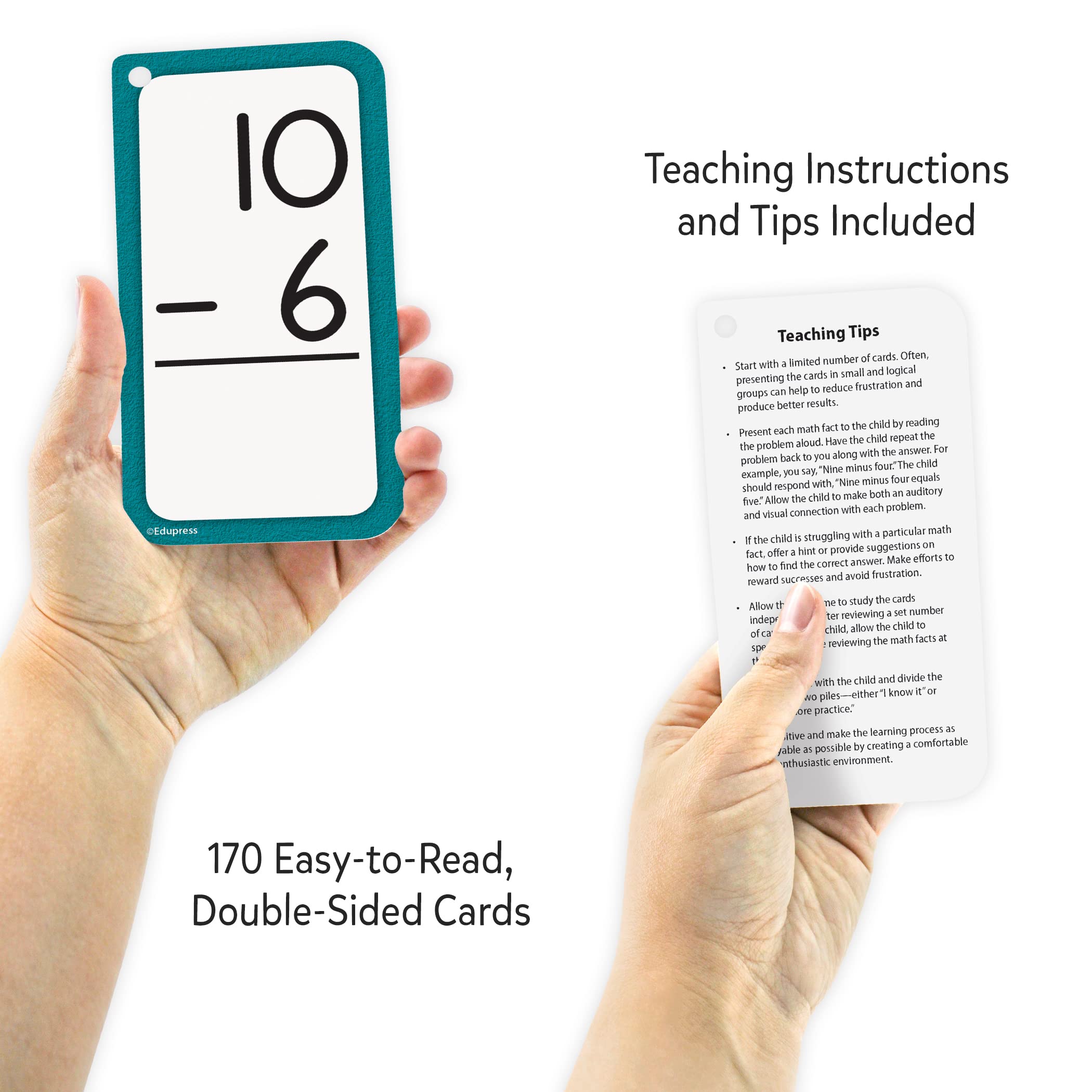 Foto 4 pulgar | Tarjetas Didácticas De Resta Edupress™ Todos Los Datos Del 0 Al 12 - Venta Internacional.