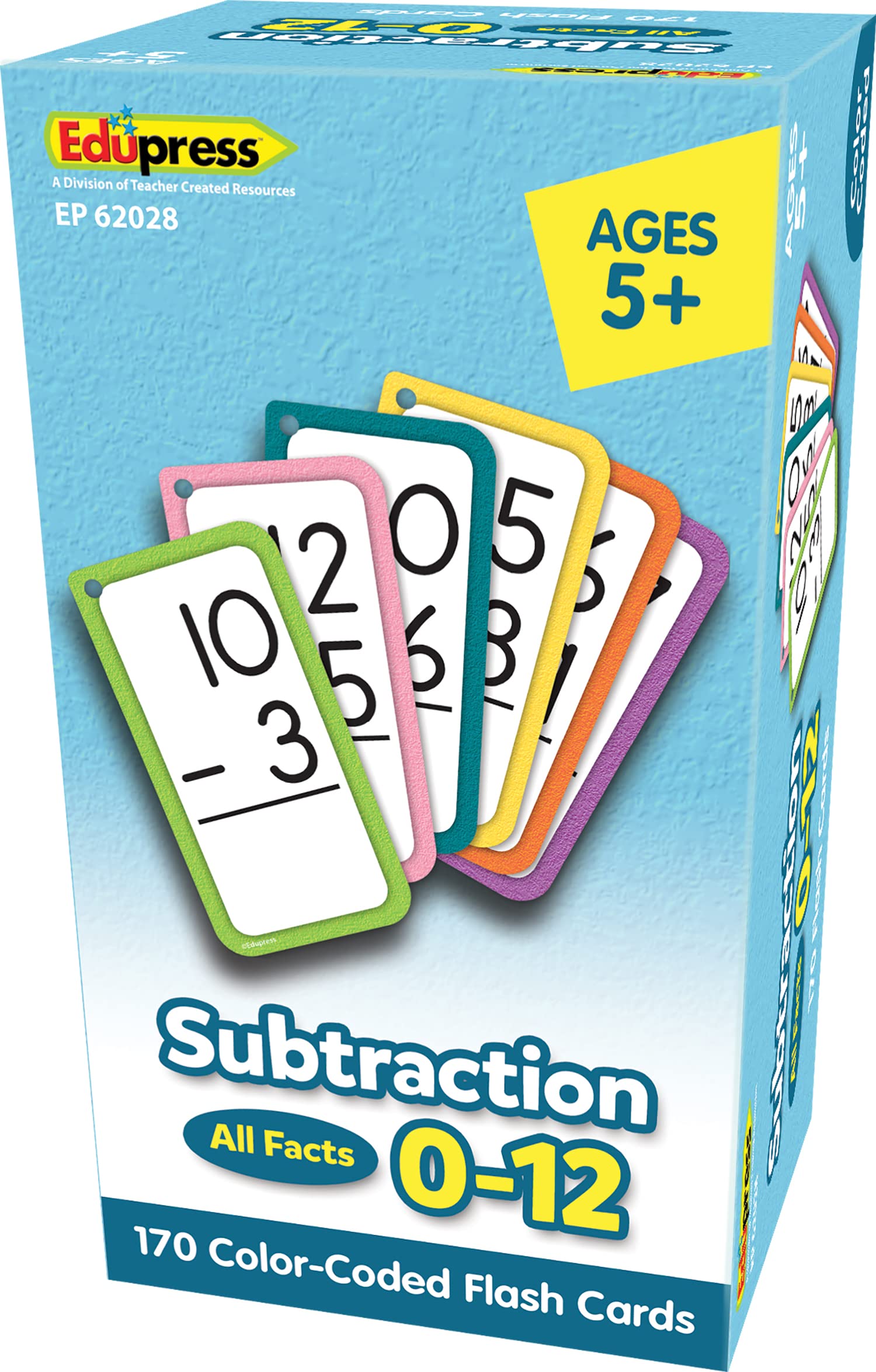 Foto 6 pulgar | Tarjetas Didácticas De Resta Edupress™ Todos Los Datos Del 0 Al 12 - Venta Internacional.
